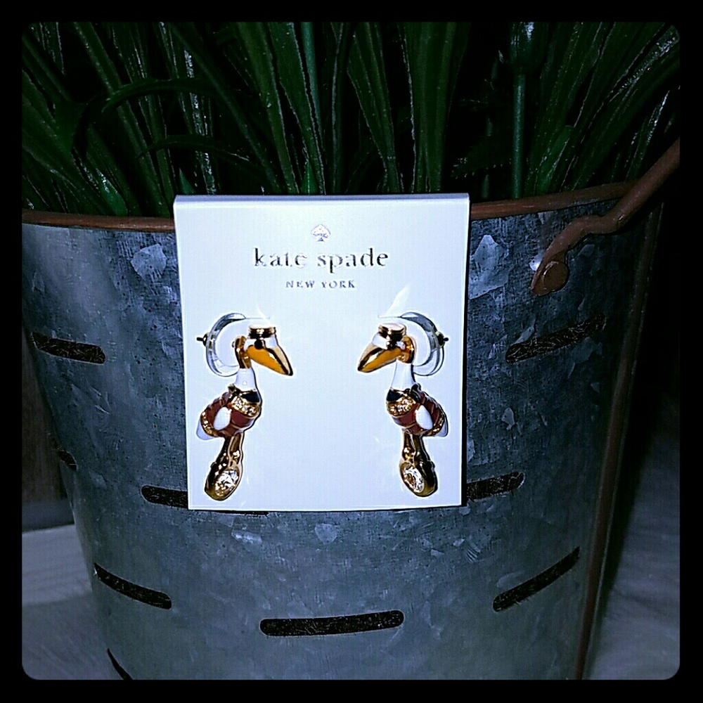 Kate spade pelican earrings ear jacket